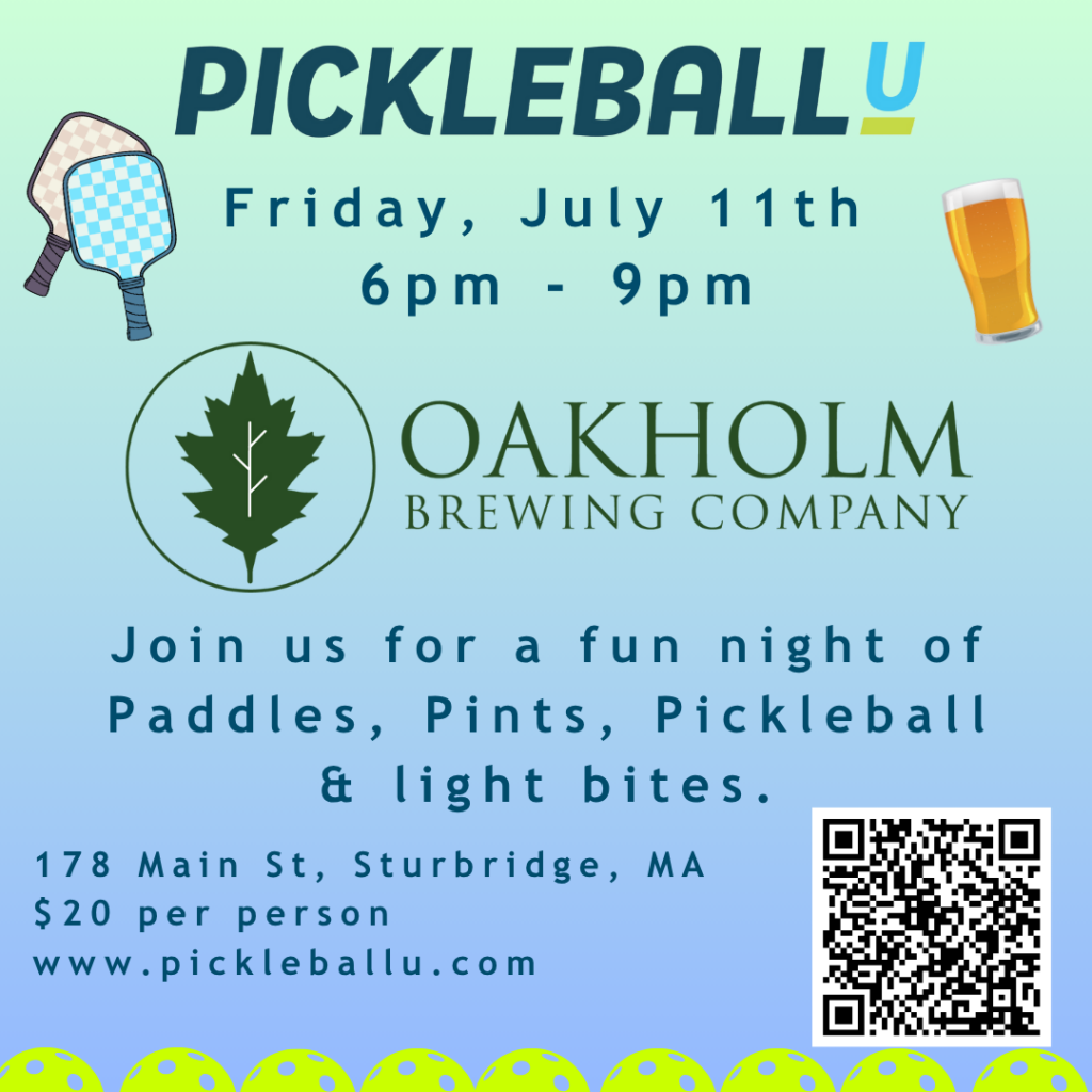Paddles, Pints & Pickleball with Oakholm Brewing 7/11/25